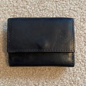 Genuine Leather Small Black Wallet